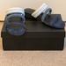 Rebecca Minkoff Shoes | Nwt Rebecca Minkoff Kade Sandals, Size 6, Dk Blue/Black Kid Suede | Color: Black/Blue | Size: 6