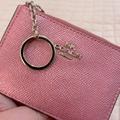 Coach Accessories | Nwot Coach Metallic Pink Card/Id/Coin Purse | Color: Pink | Size: Os