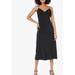Madewell Dresses | Nwt Madewell Layton Midi Slip Dress Black Size 6 | Color: Black | Size: 6