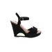 DV by Dolce Vita Wedges: Black Solid Shoes - Women's Size 7 1/2 - Open Toe