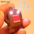 Domo kun-Porte-clés LED ultra lumineux figurine d'action mignonne mini lampe de poche LED avec