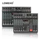 LOME00-7 Band EQ Audio Sound Mall Table 6/8 Mono Channel Assad DJ Console avec USB 2 AUX Output 48V