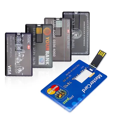 Hochgeschwindigkeits-Platin bank Kreditkarte Flash-Laufwerk 64GB USB-Stick 8GB Kunststoff USB 2.0 Image