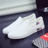 Männer Casual Schuhe Leinwand Luxus 2025, Herren Loafer Atmungsaktive Slip auf Wohnungen Männliche Vulkanisierte Schuhe Weiß Fahren Schuhe Plus Größe 47