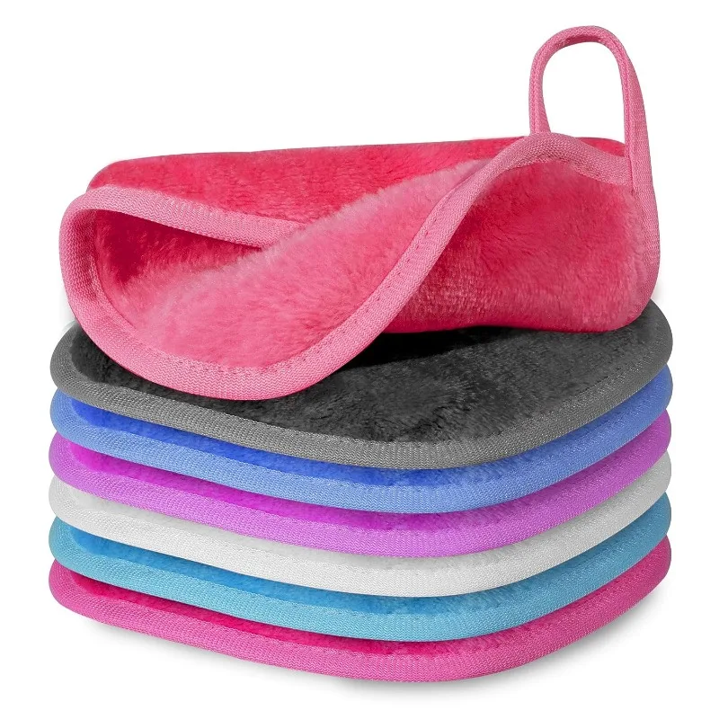 5-Farben-Make-up-Entferner-Tuch, Make-up-Handtücher, Gesichtswaschlappen, Make-up-Entferner-Pads, wiederverwendbar, waschbar Image