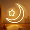 Chi-Buy Mond LED Leucht reklame USB angetrieben Leucht reklamen Nachtlicht 3D Wand kunst &
