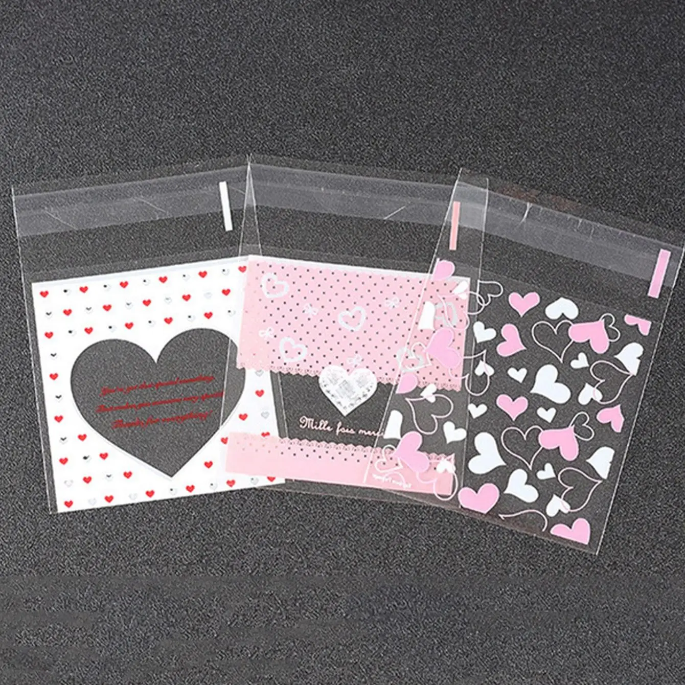 100 Stück Love Candy-Verpackungsbeutel – zufällige Farben und Stile Image