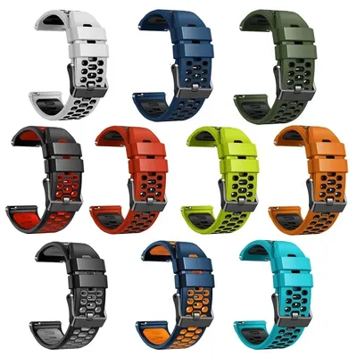 24 mm Silikonarmband für Suunto 9 Baro 7 D5 Spartan Sport Wrist HR Smart Watch Band Atmungsaktives Image
