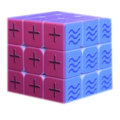 3D Relief Skulptur für Blinde 3x3x3 Geschwindigkeit Cubo Braille Finger Rotation Würfel Magicos Image