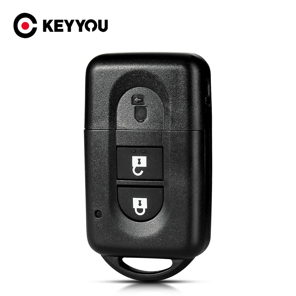 Keyyou New Car Key Case Fob 2 Knopf für Nissan Micra X-Trail Qashqai Juke Duke Pathfinder Note Image