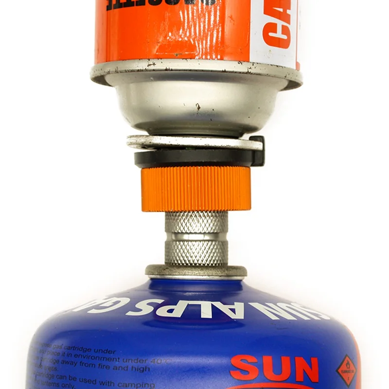 Outdoor Camping Stecker Butan Herd Gas Nachfüllen Adapter Patrone Gas Düse Flasche Typ Patrone Schraube Typ Ventil Kanister Image