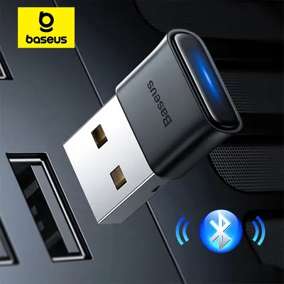 Baseus USB Bluetooth Adapter Bluetooth 5.1Music Audio Receiver Sender für PC Lautsprecher Laptop Drahtlose Maus USB Sender