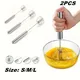 Frullino per le uova semiautomatico Frusta per uova in acciaio inossidabile 304 Miscelatore manuale manuale Agitatore per uova con rotazione automatica Accessori da cucina Utensili per uova