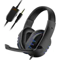 Cuffie Cuffie da gioco cablate da 3,5 mm Auricolari Musica per PS4 Play Station 4 Gioco PC Chat computer con microfono