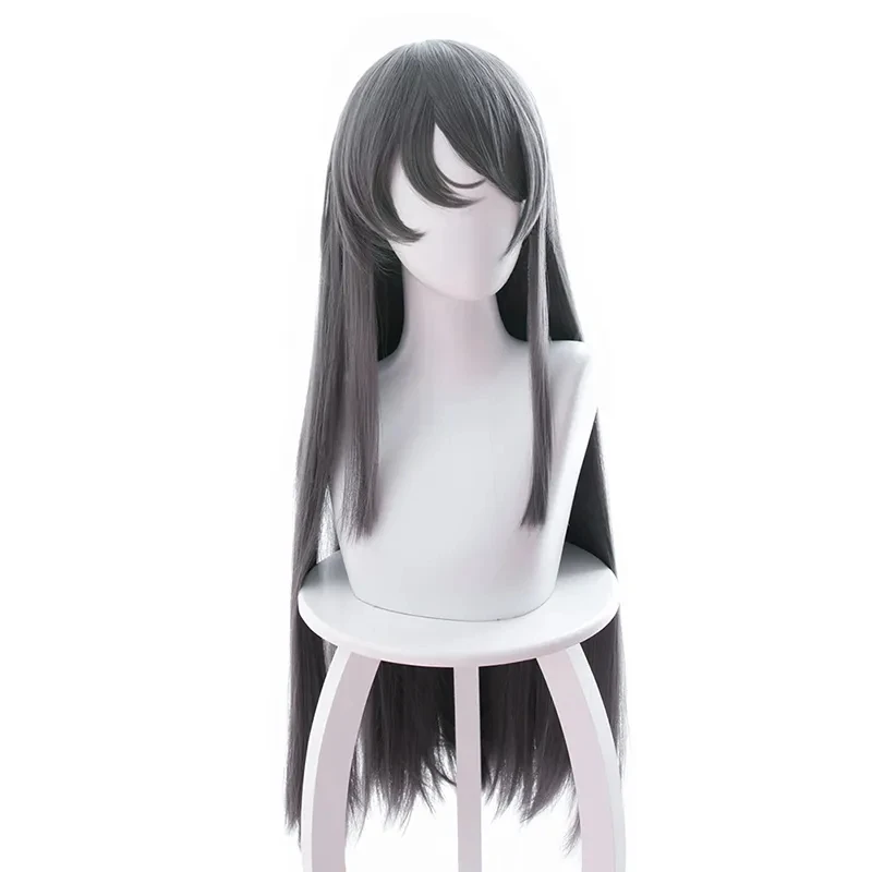 Rascal träumt nicht von Bunny Girl Senpai Sakurajima Mai Cosplay Perücken Kunsthaar lange gerade graue Perücke Image