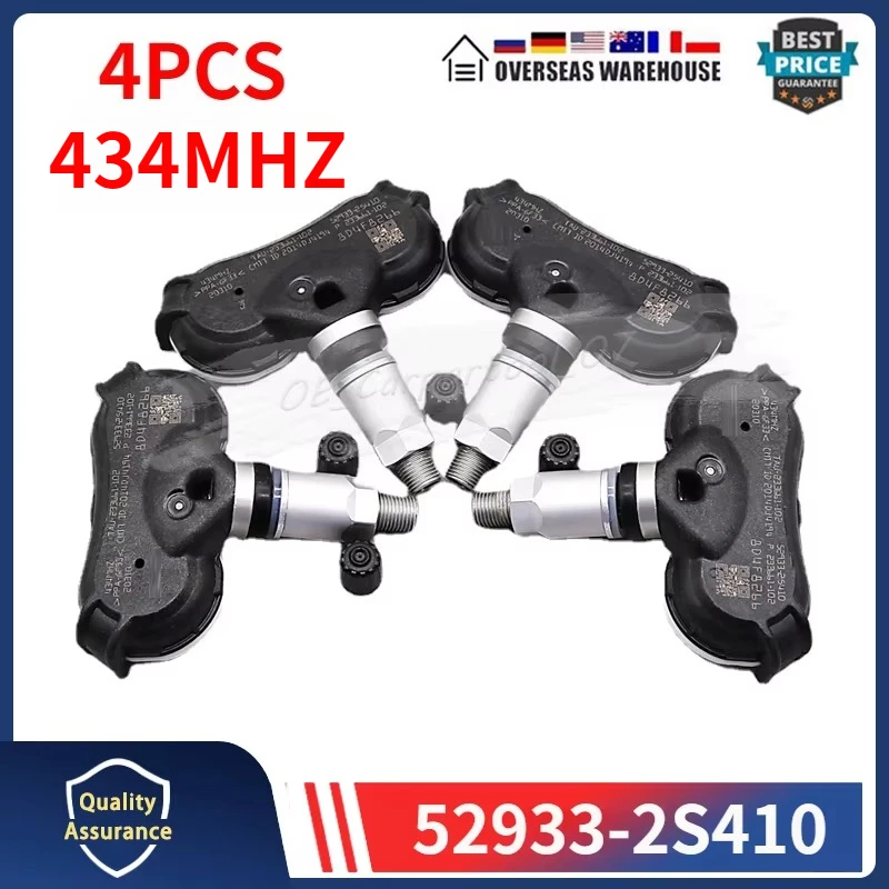 Für 2013-2015 Hyundai Ix35 [LM] Tucson TPMS REIFENDRUCKSENSOR 434 MHZ 52933-2S410 52933-2S400 Reifen Monitor System Sensor 4PCS Image