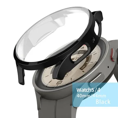 Weiche Silikonhülle für Samsung Galaxy Watch 4/5 40 mm 44 mm Stoßstange Schutzhülle Displayschutzfolie für Samsung Galaxy Watch 5/4