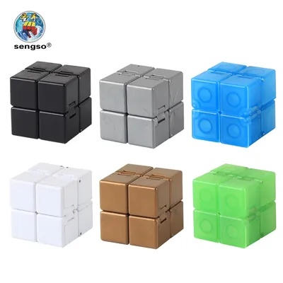 SENGSO Dekompressionsspielzeug Unendlichkeit Zauberwürfel Puzzle Spielzeug Stress abbauen Lustiges Handspiel Vier-Ecken-Labyrinth Spielzeug heißer Verkauf Image