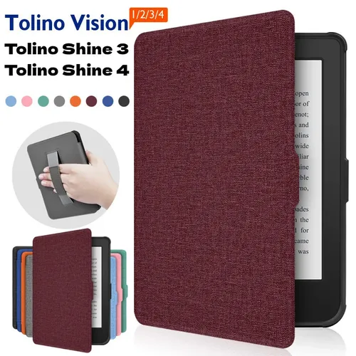 Magnet hülle für Tolino Vision 1/2/HD Reader Schutzhülle für Tolino Shine Shine 4 E-Book Hands ch