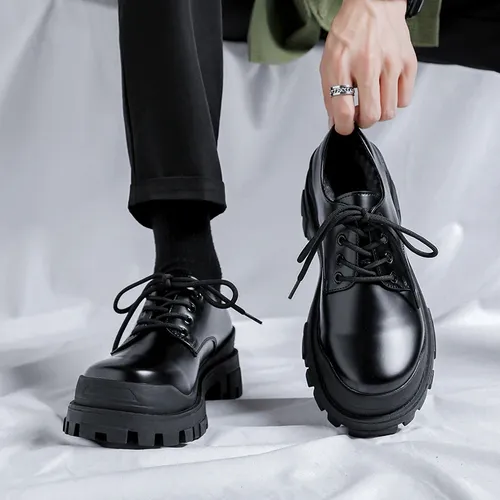 Herrenmode Schuhe schnüren Oxfords Männer Anzug Schuhe lässig formelle Business Lederschuhe Männer