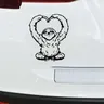 Happy bradipo Making Heart Arms Car Window Cup Vinyl Art Stickers Cute Animal bradipo Decal Laptop