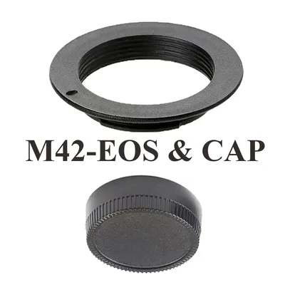 M42-EOS Objektivadapter hintere Kappe für M42-Mount-Objektiv auf Canon EOS EF RF EF-S Mount Kamera DSLR 60D 1D 5D 90D 850D 200D 50D 60D