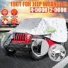 Auto abdeckung für Jeep Wrangler 2 Türer 4 Türer wind dichter staub dichter UV-Schutz Auto