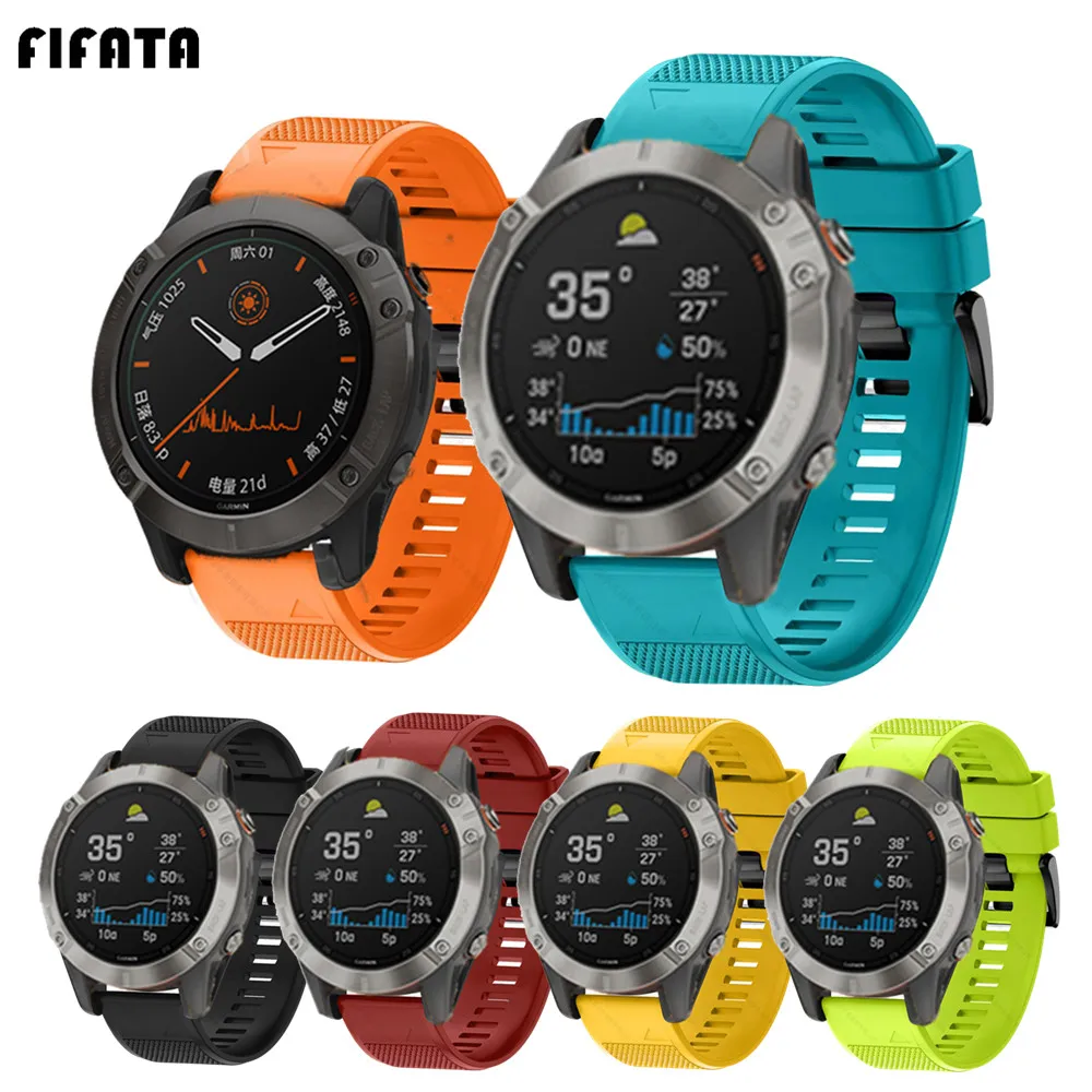 FIFATA Smart Watch Band Straps für Garmin Fenix 7 6 6S 6X 5X 5 5S 3 3HR Forerunner 935 945 Quick Release Strap Silikon Armband Image