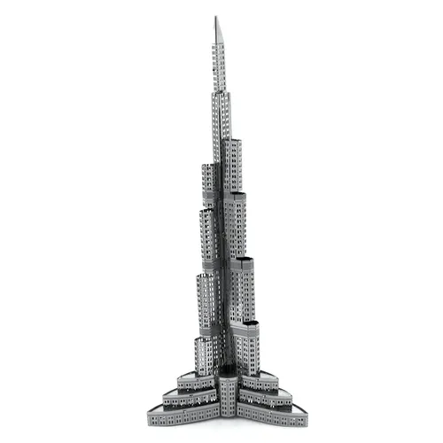 Burj Khalifa Tower 3D Metall Puzzle Modell Kits DIY laser geschnittene Puzzles Puzzle Spielzeug für