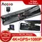Acceo 4k Auto DVR Spiegel Dash Cam Dual-Objektiv Touchscreen GPS Navigation Rückfahr kamera Full HD
