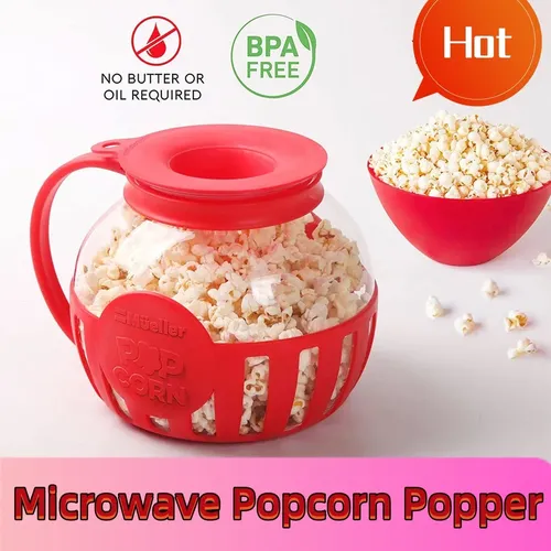 Micro-Pop Glas Mikrowelle Popcorn Popper Popcorn Eimer Mikrowellen schalen Mini maschinen fest