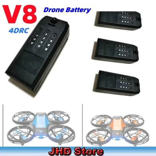 Jhd 4d-v8 mini drone batterie für original 4drc v8 rc drone zubehör v8 batterie 650mah drone