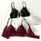 Reggiseni push up senza ferretto per ragazze Bralette in pizzo floreale per le donne Intimo morbido e sexy Reggiseno con scollo a V Lingerie Intimo femminile