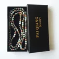 Collana lunga in pietra naturale Moda bohémien Collare tribale con perline di vetro Maglione Girocollo Dropship di gioielli regalo all'ingrosso