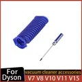 Tubo flessibile blu a rullo morbido per aspirapolvere Dyson V6 V7 V8 V10 V11 V15 per accessori di