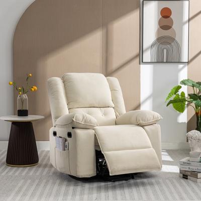 Adjustable Heating Massage Recliner Power Lift Chair for Elderly with Infinite Position and Side Pocket