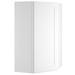 HOMEIBRO Wall Diagonal Corner Cabinet in White | 42 H x 24 W x 24 D in | Wayfair SW-DCW2442-LC