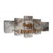 Elephant Stock Vintage Airplane Aviation Vintage On Canvas 5 Pieces Print Canvas in Brown | 29 H x 12 W x 1 D in | Wayfair RV-118_aviation-vintage