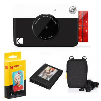 Kodak Printomatic Instant Print Camera & Photo Paper (20 Sheets) Album Bundle