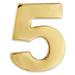 PinMart s Gold Number Five 5 Lapel Pin Anniversary Birthday Number Jewelry