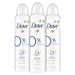 Dove 0% Aluminum Deodorant Spray Cotton Flower & Sandalwood 3 Count For 48-Hour Protection Aluminum Free Deodorant Dry Spray 4 Oz.