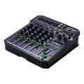 Portable T6 6-Channel Audio Mixer Sound Card - Includes 16 DSP 48V Phantom Power BT Connection MP3 Player Recording Function 5V Power Supply for DJ Network Live Broadcast