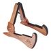 Universal Solid Mahogany Wood Foldable Guitar Stand in Cute Shape Instrument Bracket for Electric Acoustic Guitars Bass