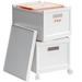 Kurrttoo File Box Plastic in White | 10.67 H x 13.27 W x 13.27 D in | Wayfair WF-024-SFC