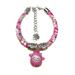 Ruanlalo Lovely Flower Pet Dog Neck Collar with Bell Cute Pendant Puppy Choker Necklace Pink M