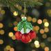 Northlight Seasonal No Pattern Hanging Figurine Ornament Glass in Green/Red | 3 H x 2.5 W x 2 D in | Wayfair NORTHLIGHT YQ95293