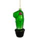 Northlight Seasonal No Pattern Hanging Figurine Ornament Glass in Black/Green | 5 H x 2 W x 1.5 D in | Wayfair NORTHLIGHT YQ95198