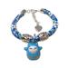 Ruanlalo Lovely Flower Pet Dog Neck Collar with Bell Cute Pendant Puppy Choker Necklace Blue M