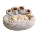 Duixinghas Pet Nest Plush Bed Pet Nest Paw-shaped Pet Bed Warm Comfortable Anti-slip Fluffy Plush Cat Dog Sleeping Nest Pet Supplies Non-slip Bottom Pet Bed