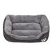 Dog Bed with Furry Cushion Elegant Rectangular Bed for Pet Indoor Bed
